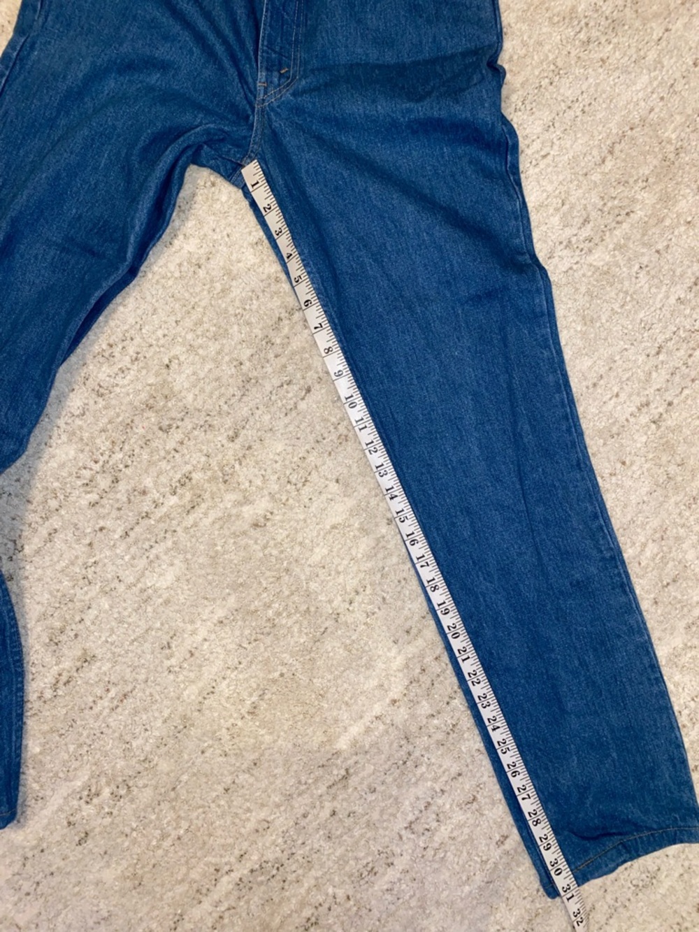 Vintage Levi’s 631 Straight Leg Yellow Tag Classic Denim Blue Jeans 31" Waist - Picture 8 of 14